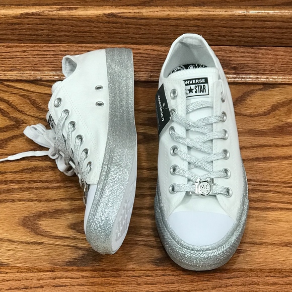 Converse X Miley Cyrus CTAS Ox White Pure Platinum - Picture 5 of 7